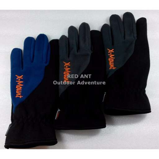 gloves in black and orange