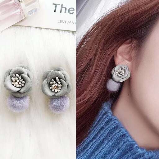 earrings for the bride who is wearing