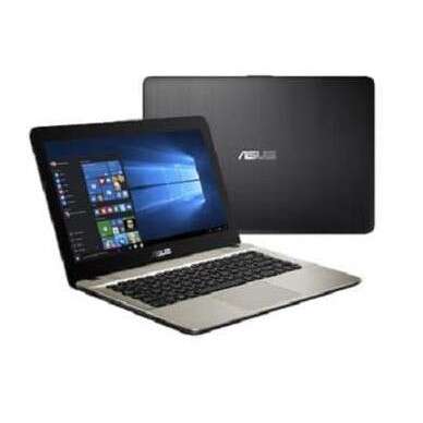 a laptop computer is shown with a black case.