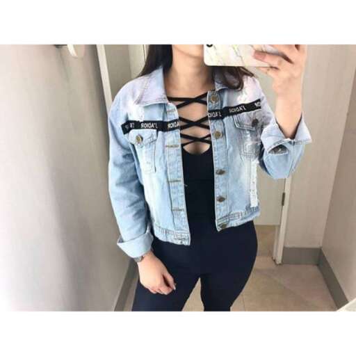 denim jacket with a hoodie
