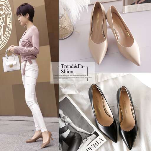 a fashion look featuring shoes.