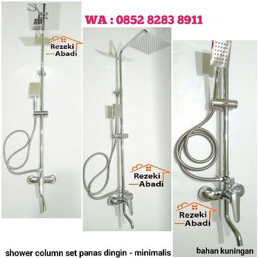 a shower head with a shower head and a hose.