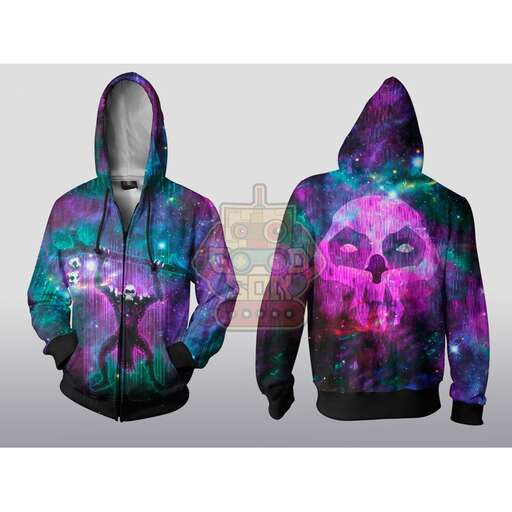 the colors of the hoodie are very colorful.