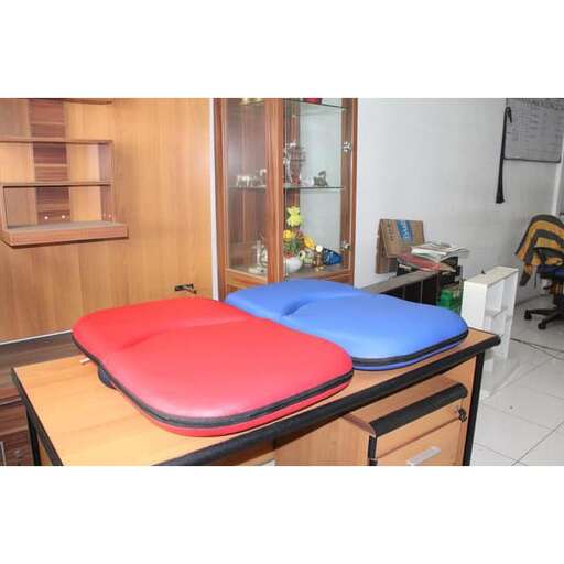 a room with a desk and a computer on it.