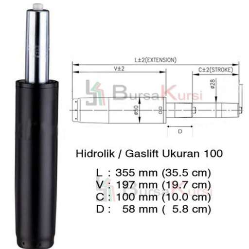 the black lipstick with a long black tip.