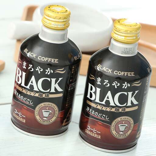 black coffee in a bottle