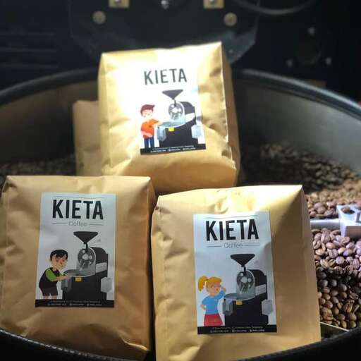 coffee beans in a bag