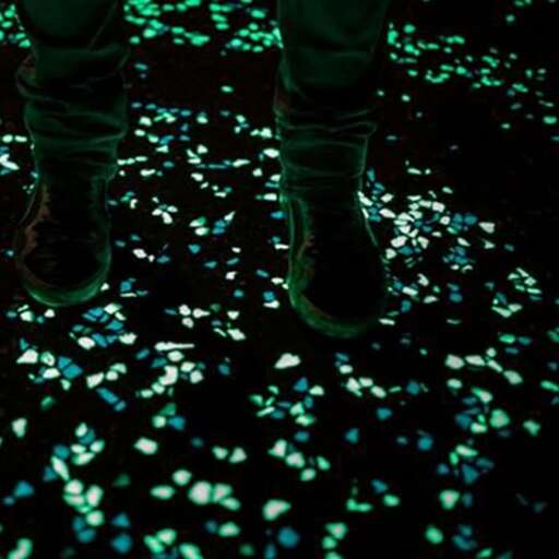 neon green led lights on the floor