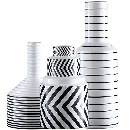 black and white striped paper roll in a stack of paper