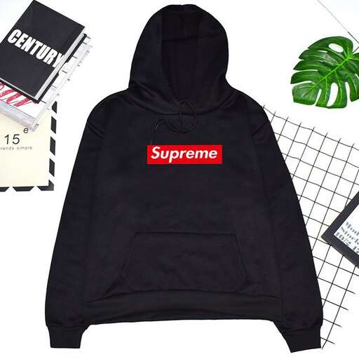 the hoodie with the logo on the hoodie