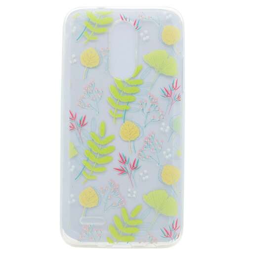 a cute little case with a floral pattern.