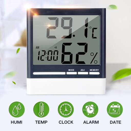 a digital clock with the time on display.