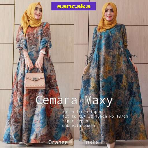 a long dress with a long skirt