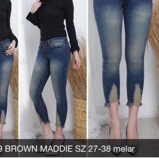 jeans with a black top