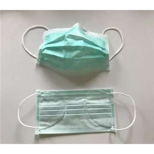a pair of medical gloves and a surgical mask.