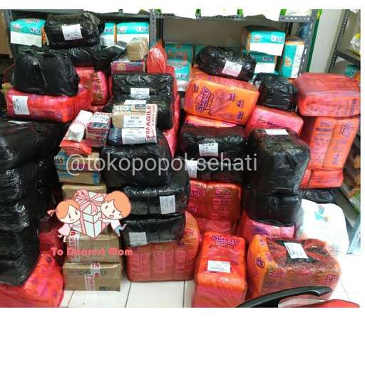 bags of red and black in a store