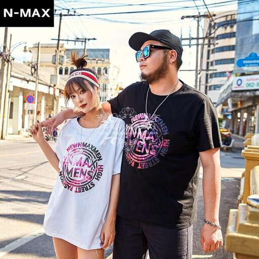 a couple of people in t - shirts and shorts.