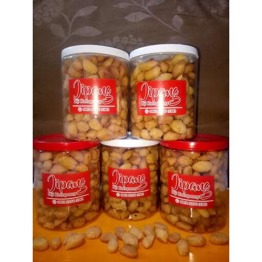 a jar of nuts and peanuts.