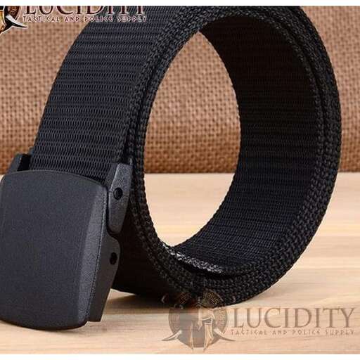 a black belt with a buckle