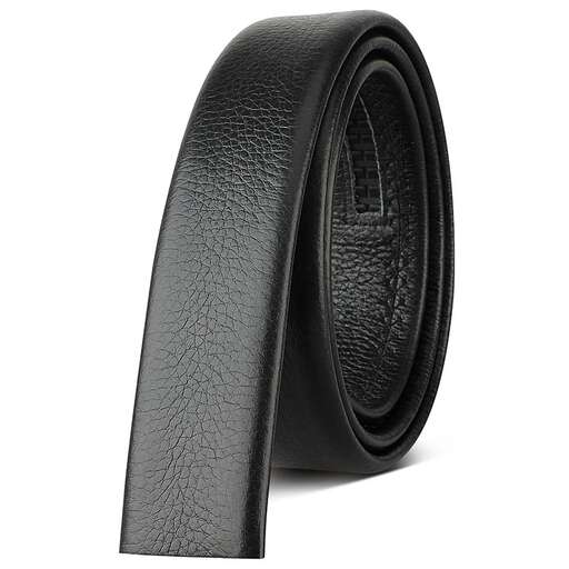 leather belt with a black leather strap
