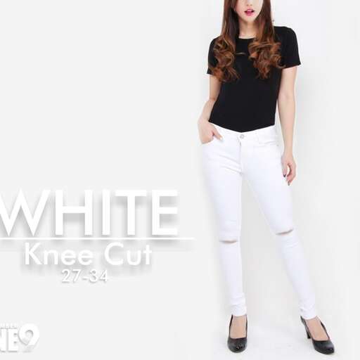 white jeans with a black top