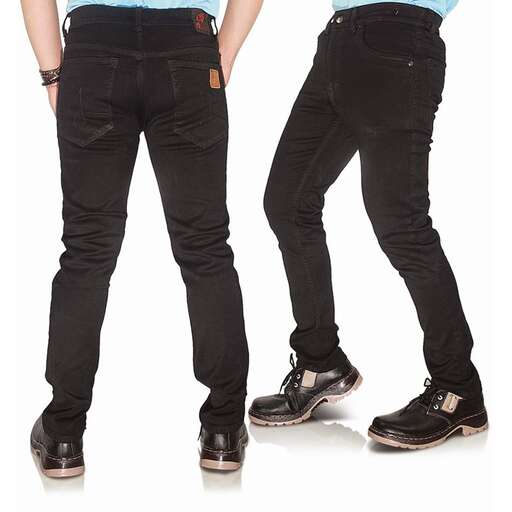 a pair of black jeans