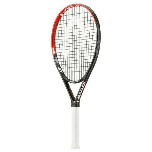 tennis racket in a white background