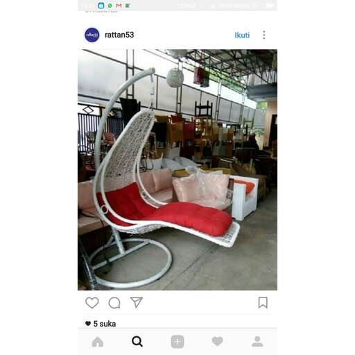 a chair in a shop window