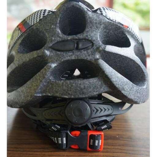 the helmet is designed to look like a helmet.