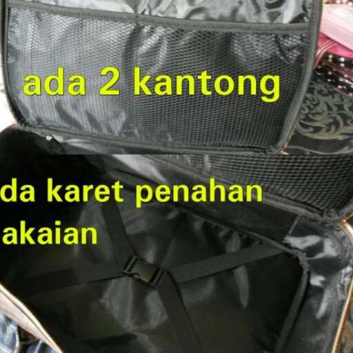 a bag that is open to a person.