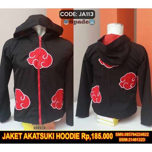 a hoodie with a red design on it.
