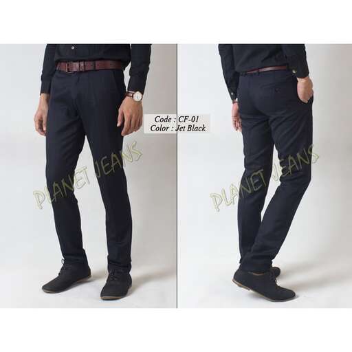 a pair of men's black jeans