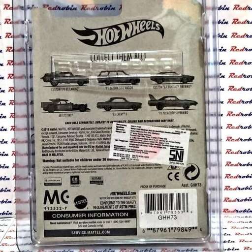 a package of cars in a plastic case.