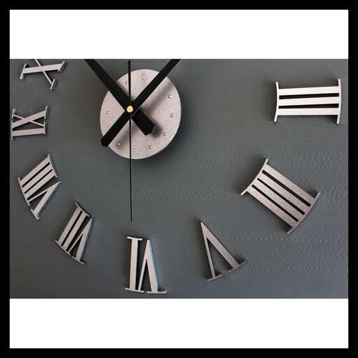 a clock with a large clock on the wall.