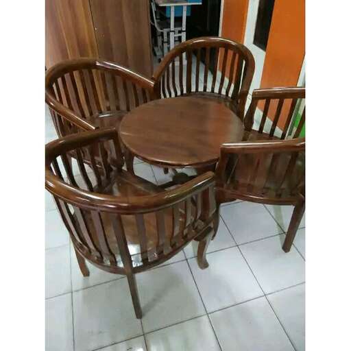 a set of chairs for the dining room table.