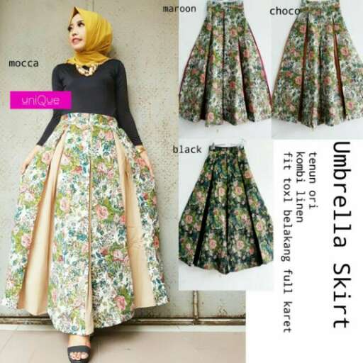 a skirt with a floral pattern