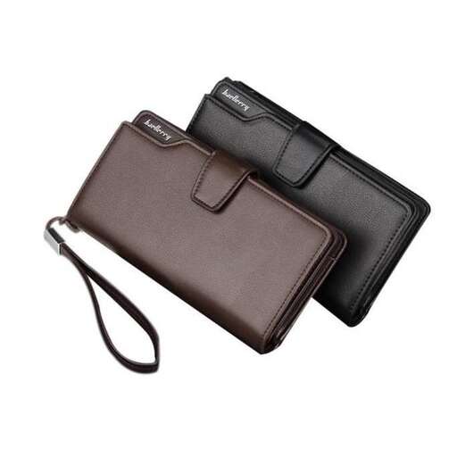 wallet in a brown case