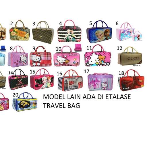 a collection of bags for travel