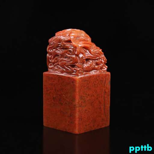 a square shaped soap made of red clay