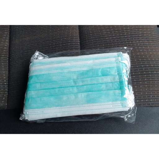 a bag of towels in a plastic bag.