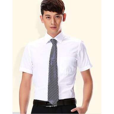 a man in a white shirt and tie