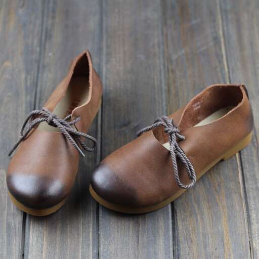 these shoes are made from old leather.