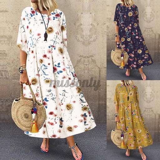 floral dress with a floral print