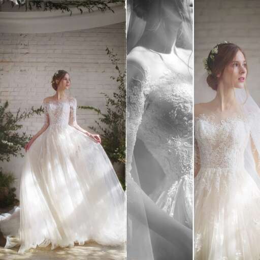 the bride in the dress