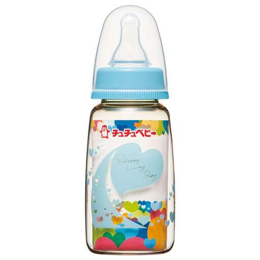 baby bottle with a baby's pacifier