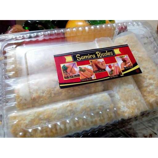 a package of food that is sitting in a plastic bag.