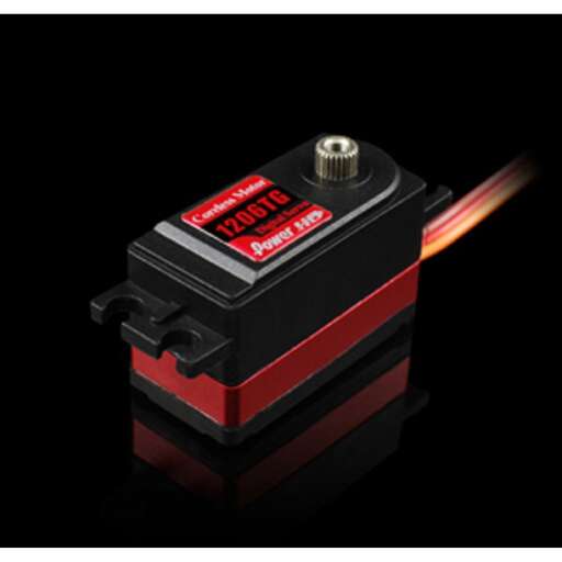 a small battery with a red stripe.