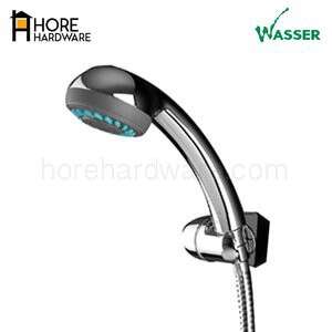 water faucet in chrome with a blue led