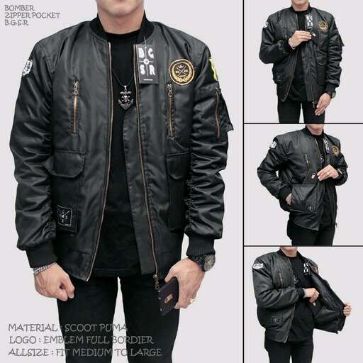 a man in a leather jacket