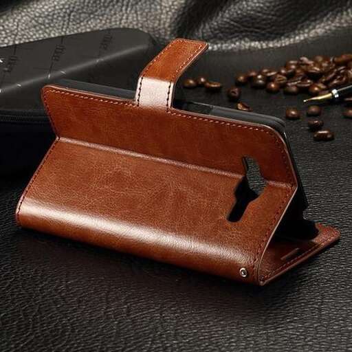 the wallet is made of leather and is made of leather.